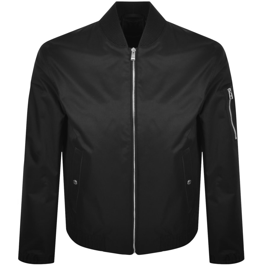 Zalando Boss Black Bomber Jacket With Patches BOSS Mens H-Hanry